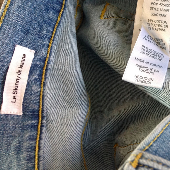 FRAME Le Skinny De Jeanne Mid Rise Skinny Jeans - Picture 10 of 11